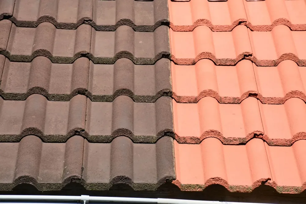 démoussage toit à Marguerittes